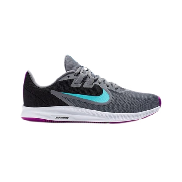 Nike Shoes - NIKE DOWNSHIFTER Womens Size 7 Black Gray Turquoise Purple Sneakers